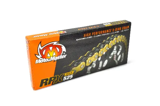 [652501] Moto-Master chain:  Road Chain RPX-525G X-ring, 120 links, Gold