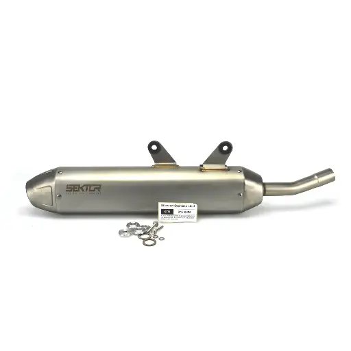 [X10-0025-6] ( Sector ) 2 Stroke | KTM XC-W250/300 (2024) | SX 250/300 (2023-2024) silencer | Slip On -Stainles steel 