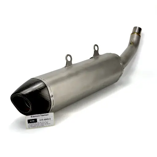 [X15-0009-6] ( Sector ) 4 Stroke / KTM X-F/XC-F  450 2019-2022  / slip-on silencer | grey titanium carbon