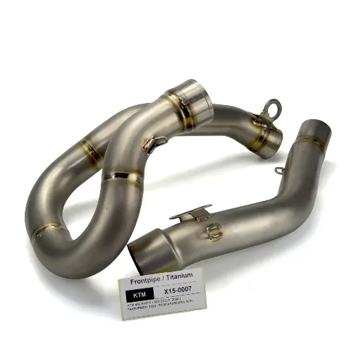 [X15-0007] ( Sector ) 4 Stroke / Front Pipe / Slip On / Titanium- KTM 450 EXC-F / 500 EXC-F/ 2024
