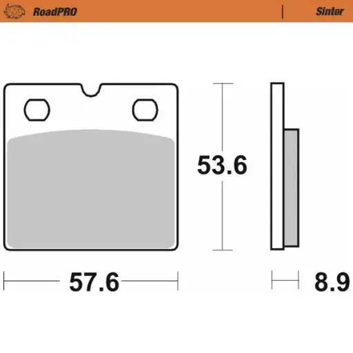 [417501] Moto-Master : Brake pad RoadPro | Sinter front