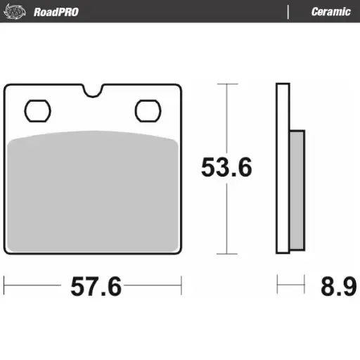 [417504] Moto-Master : Brake pad RoadPro | Ceramic