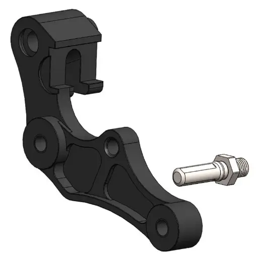 [211144] Moto-Master : Adapter | Front | For Ø280mm | Black | Yamaha