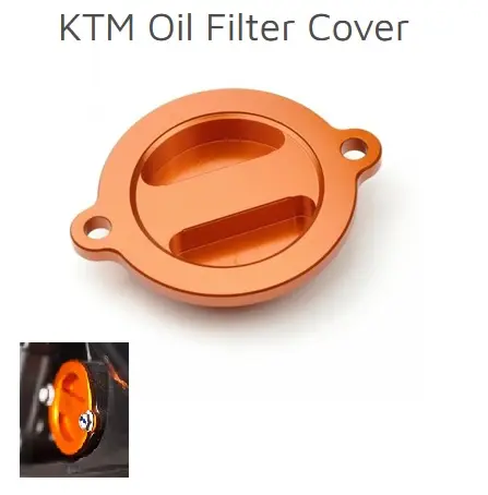 [MI-10-1013-5] MINO : ( 10-1013 ) KTM SXS Oil Filter Cover  (Orange)