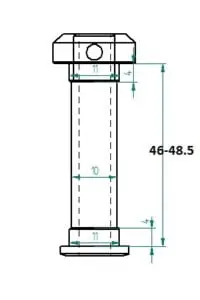 [MI-12-0049] ( 12-0049 ) Set Overzised Pins=10/11 MM L=46-48.5 MM