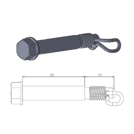 [MI-30-5009] ( 30-5009 ) Brake pad pin ktm-85-65