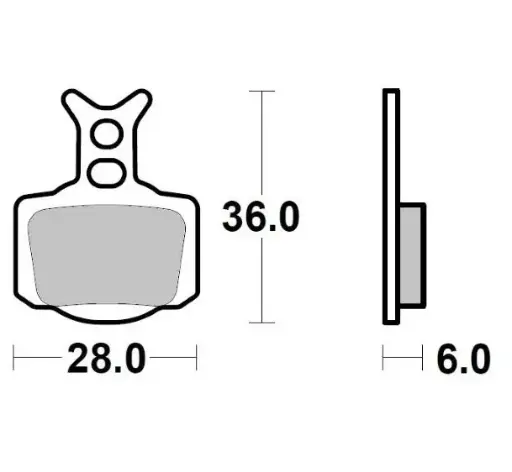 [MI-35-828-M] MINO : ( 35-828 ) M0828M  , Brake Pads Sinter , Fits : ktm 50 2024  (sintered metal ) Medium for Wet condition
