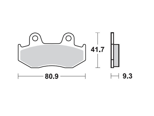 [MI-35-958-M] MINO : ( 35-958 ) M0323M  , Brake Pads Sinter , Fits : Yamaha     (sintered metal ) Medium for Wet condition