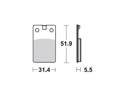 [MI-35-977-M] MINO : ( 35-977 ) M0099M  , Brake Pads Sinter , Fits :  (sintered metal ) Medium for Wet condition