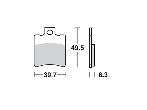 [MI-35-978-M] MINO : ( 35-978 ) M0193M  , Brake Pads Sinter , Fits : KTM (sintered metal ) Medium for Wet condition