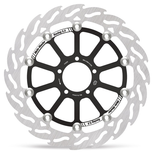 [112222] Moto-Master : Racing Flame Road disc | Floating | Front | Left | KTM: Superduke 1290