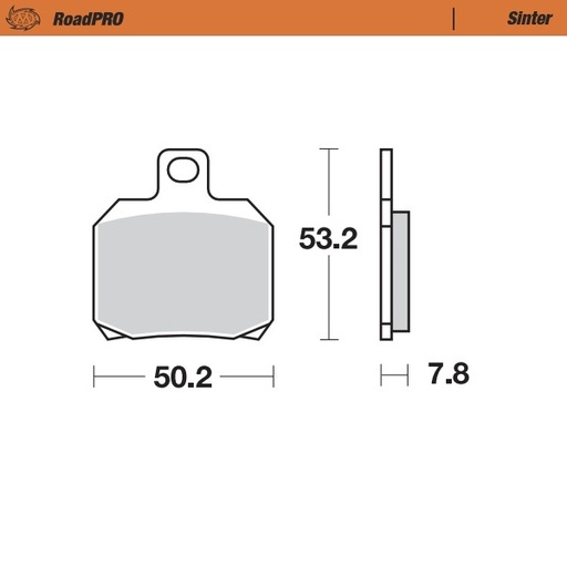 [404802] Moto-Master :  Brake pad RoadPRO Sinter rear