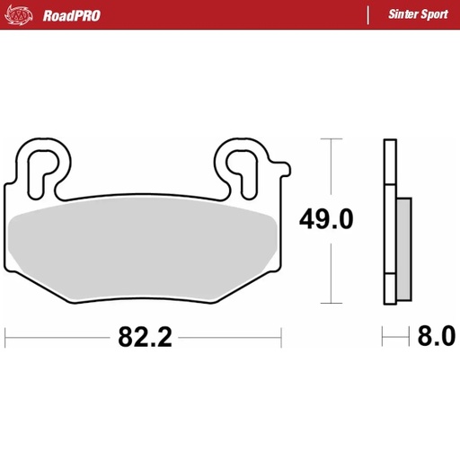 [416705] Moto-Master: Brake pad RoadPro | Sinter Sport