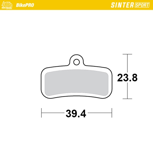 [730355] Moto-Master : Brake pad Bicycle | Sinter Sport | Shimano: D type