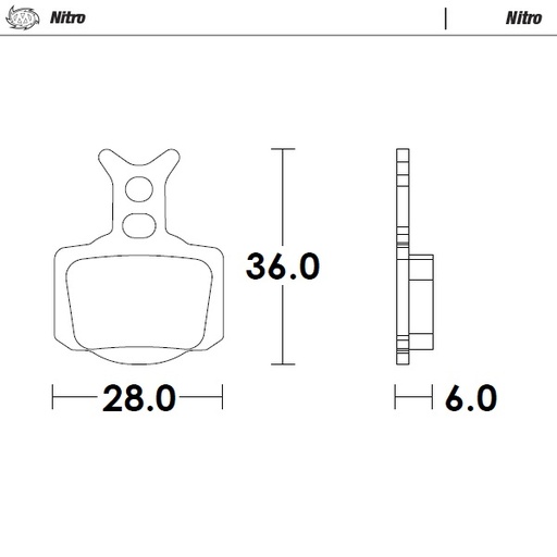 [82821] Moto-Master: Brake pad MX | Nitro