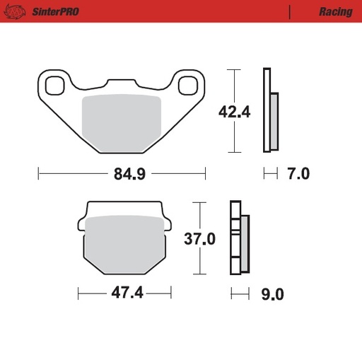 [90111] Moto-Master: Brake pad MX | Racing