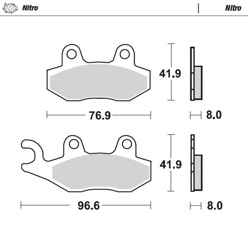 [91921] Moto-Master : Brake pad MX | Nitro