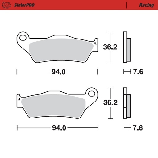 [93011] Moto-Master: Brake pad MX | Racing