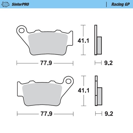 [93212] Moto-Master : Brake pad MX | Racing GP