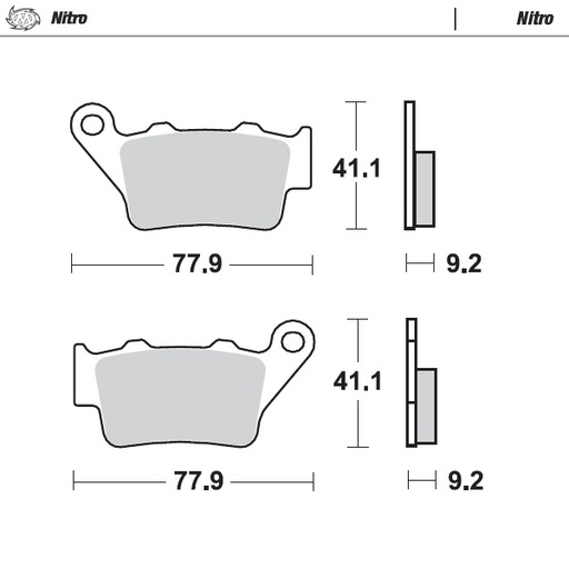[93221] Moto-Master: Brake pad MX | Nitro