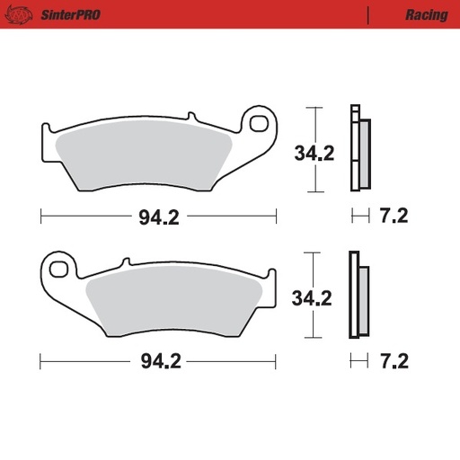 [93411] Moto-Master : Brake pad MX | Racing