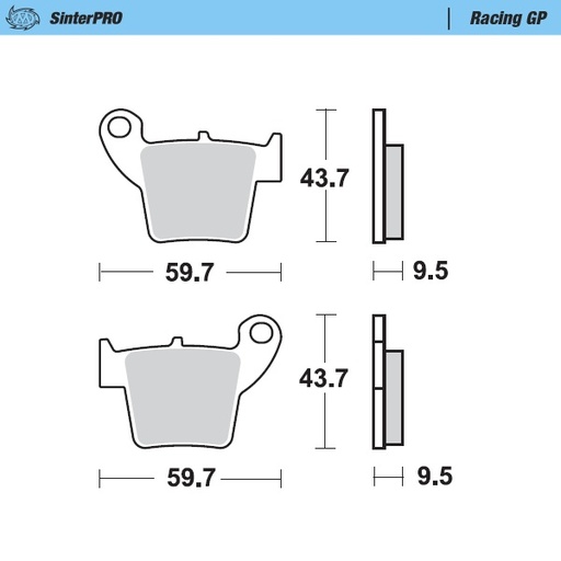 [94312] Moto-Master : Brake pad MX | Racing GP