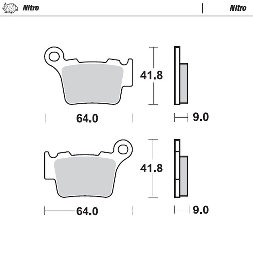[94421] Moto-Master : Brake pad MX | Nitro
