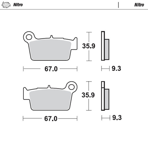 [94521] Moto-Master: Brake pad MX | Nitro