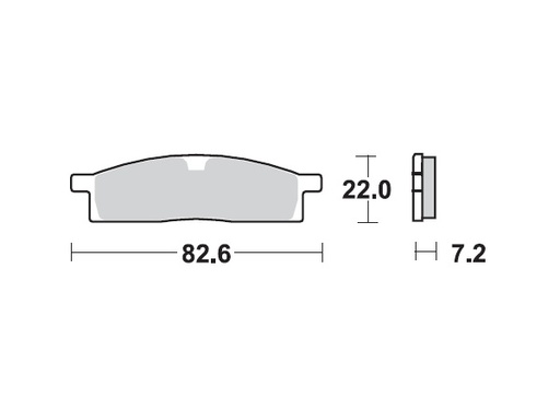 [MI-35-912-M] MINO : ( 35-912 ) M0119M  , Brake Pads Sinter , Fits : YZ 85      (sintered metal ) Medium for Wet condition