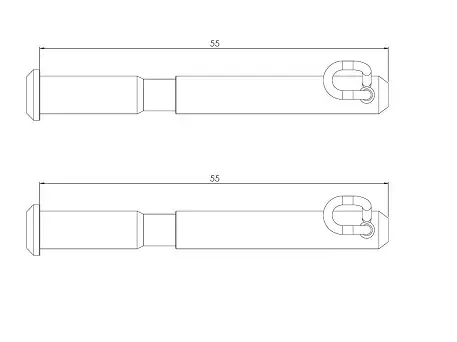 [MI-30-6011] MINO :  ( 30-6011 ) Brake pad pin Set-Husqvarna enduro magura 2018 
